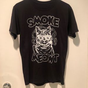 Small Smoke Meowt Black Tee